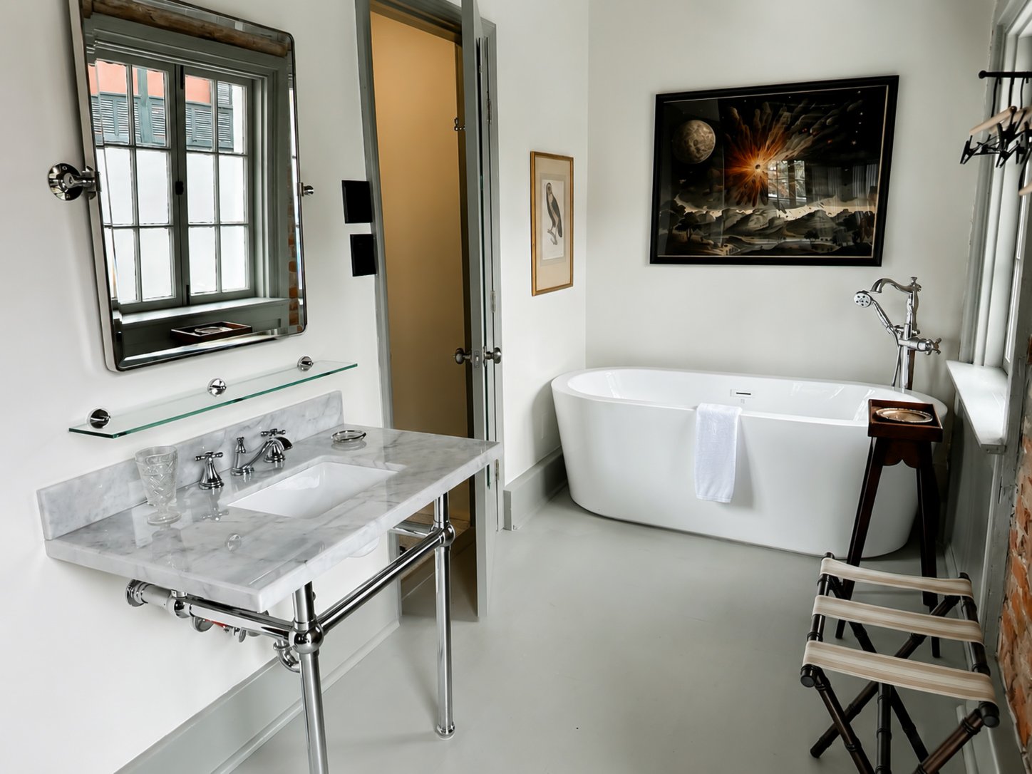 Finished bathroom renovation by Jireh Contractors LLC in New Orleans.